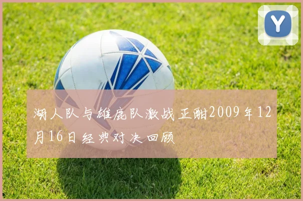 湖人队与雄鹿队激战正酣2009年12月16日经典对决回顾